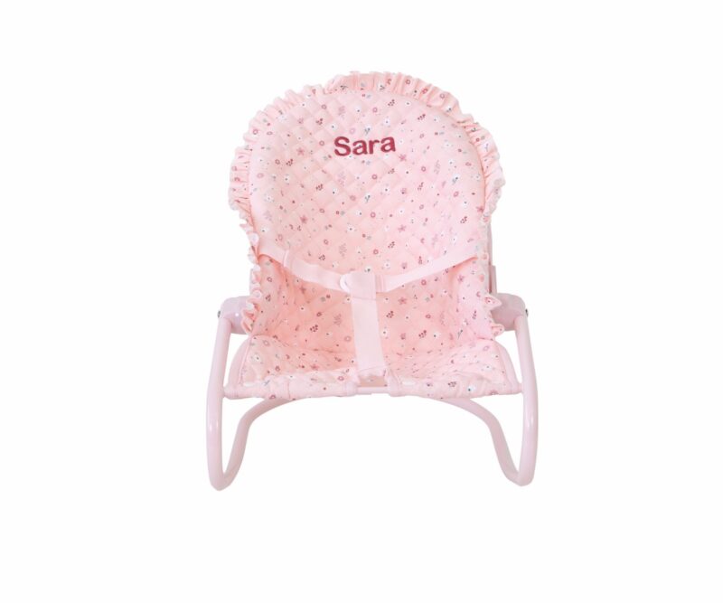 Hamaca para Muñecas Flowers Personalizable – Accesorio infantil plegable – Monnëka – Diseño floral y personalizable desde 3 años