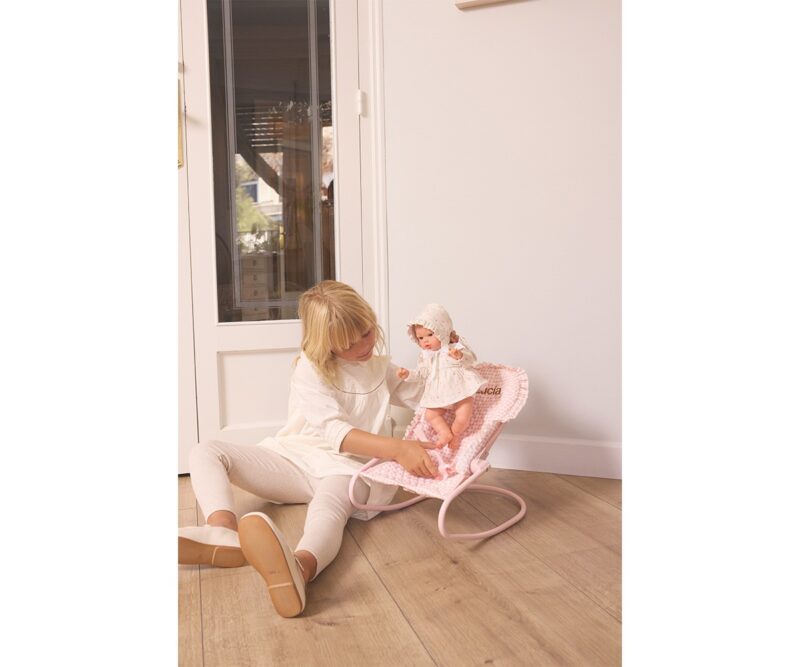 Hamaca para Muñecas Vichy Personalizable – Accesorio infantil plegable – Monnëka – Diseño clásico y personalizable desde 3 años