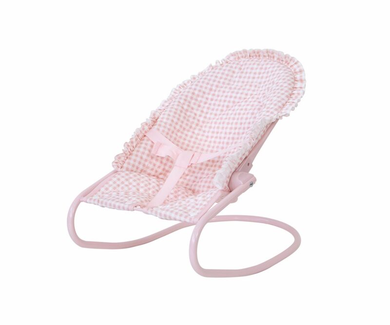 Hamaca para Muñecas Vichy Personalizable – Accesorio infantil plegable – Monnëka – Diseño clásico y personalizable desde 3 años