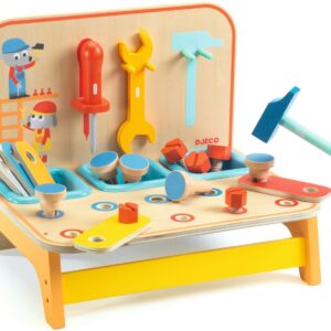 Juego de imitación Jour après Jour Bricotoo – Set de herramientas infantiles – Djeco – Creatividad y juego simbólico desde 3 años