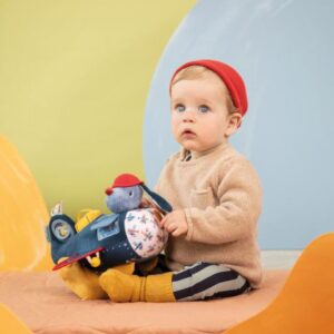Jules avión de actividades – Juguete sensorial blando – Lilliputiens – Estimulación y juego desde 9 meses