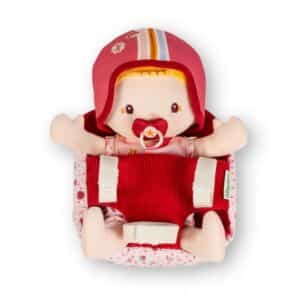 Léna muñeca y asiento de bicicleta – Muñeca blanda con accesorios – Lilliputiens – Juego simbólico desde 2 años