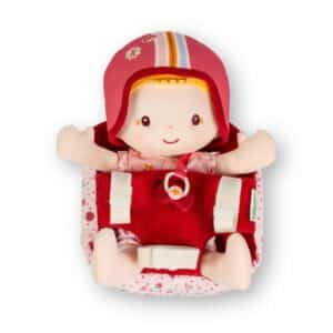 Léna muñeca y asiento de bicicleta – Muñeca blanda con accesorios – Lilliputiens – Juego simbólico desde 2 años