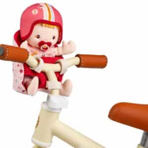 Léna muñeca y asiento de bicicleta – Muñeca blanda con accesorios – Lilliputiens – Juego simbólico desde 2 años