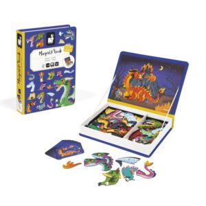 Magnetibook Dragones – Juego magnético educativo – Janod – Creatividad y lógica desde 3 años