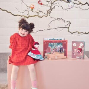 Marioneta para contar cuentos reversible Caperucita Roja – Juguete educativo de tela – Lilliputiens – Juego narrativo desde 18 meses