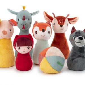 Mi primer juego de bolos del bosque – Juguete blando de actividad – Lilliputiens – Motricidad y diversión desde 18 meses
