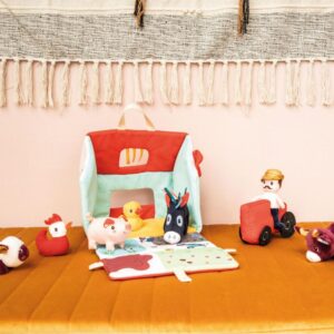 Mi primera granja – Set sensorial y educativo – Lilliputiens – Juego de descubrimiento desde 18 meses