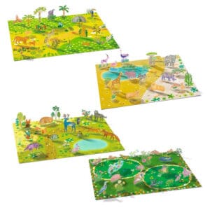 Pegatinas reposicionables Animales – Set creativo infantil – Djeco – Juego artístico desde 3 años