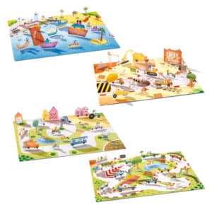 Pegatinas reposicionables Vehículos – Set creativo infantil – Djeco – Juego artístico desde 3 años