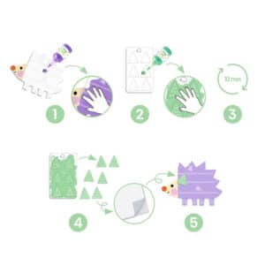 Pintura mágica con los dedos Formas – Set creativo infantil – Djeco – Arte y experimentación desde 18 meses