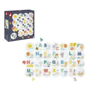 Pure – Puzzle Mi Primer Abecedario – Juego educativo de madera – Janod – Aprendizaje de letras y motricidad desde 2 años