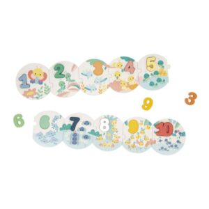 Pure – Puzzle Mis Primeros Números – Juego educativo de madera – Janod – Aprendizaje y motricidad desde 2 años