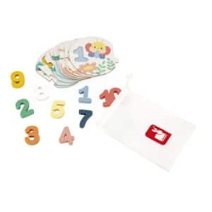 Pure – Puzzle Mis Primeros Números – Juego educativo de madera – Janod – Aprendizaje y motricidad desde 2 años