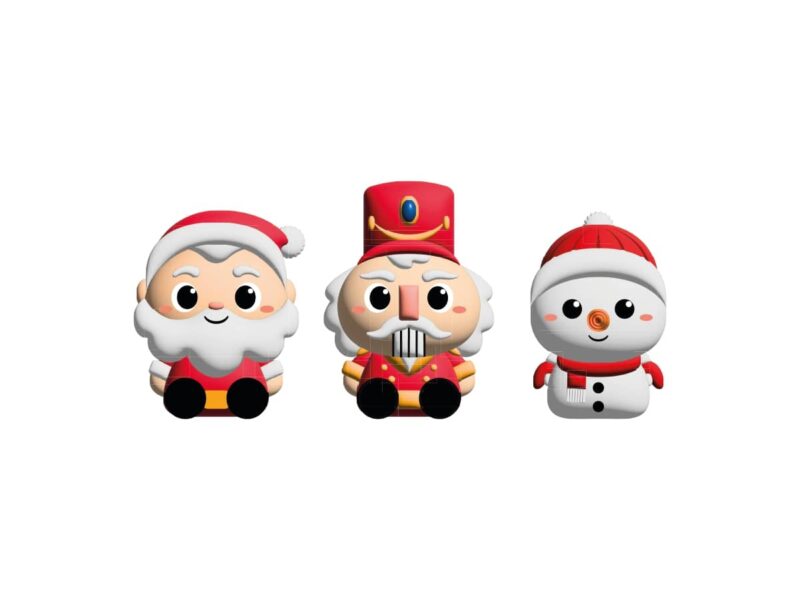 Sacapuntas 3D XMAS – Sacapuntas con diseño navideño – Estilo divertido y original para el colegio