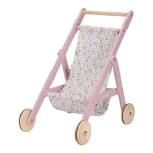 Silla para muñeca madera FSC Flores y Mariposas – Carrito de juguete – Little Dutch – Juego simbólico desde 3 años