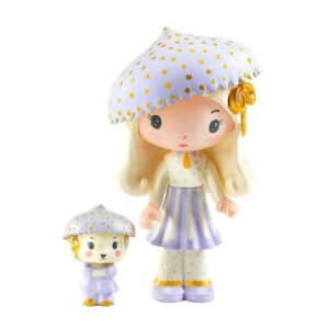 Tinyly Jil & Tinycar – Figura coleccionable con vehículo – Djeco – Juego narrativo desde 4 años