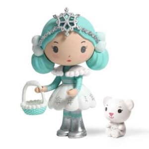 Tinyly Neige & Nours – Figura coleccionable con compañero – Djeco – Juego narrativo desde 4 años