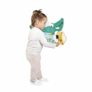Tropik – Busy Board Cocodrilo – Panel sensorial de actividades – Janod – Motricidad y exploración desde 18 meses