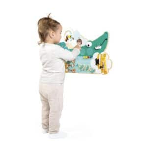 Tropik – Busy Board Cocodrilo – Panel sensorial de actividades – Janod – Motricidad y exploración desde 18 meses