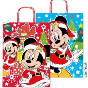 Bolsa 26x12x34,5 cm mickey + minnie navidad