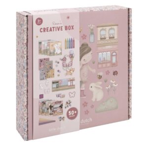 Caja de Creatividad XL Rosa – Set artístico completo – Little Dutch – Manualidades y arte desde 3 años