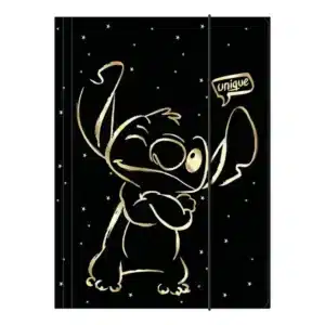 Carpeta con goma elástica A4 Stitch Gold 2