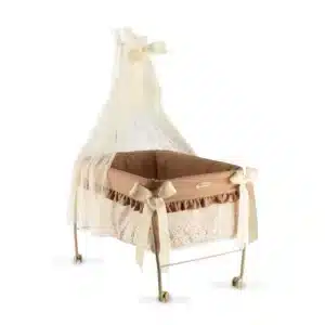 Cuna con Dosel Colección Teresa – Cuna para muñecos – Así – Para muñecos de 30 a 46 cm desde 3 años