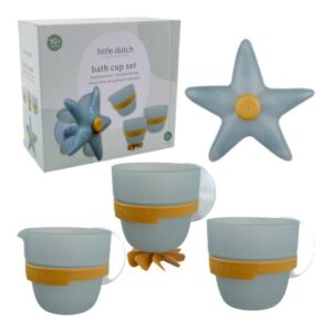 Juego de Baño Tazas y Estrella – Juguete acuático apilable – Little Dutch – Diversión sensorial desde 10 meses