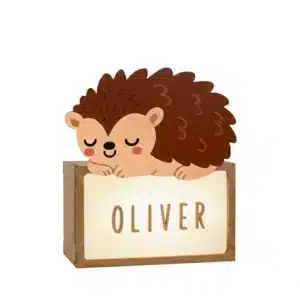 Lámpara de Sobremesa Erizo – Luz quitamiedos decorativa – Vintiun – Personalizable con nombre