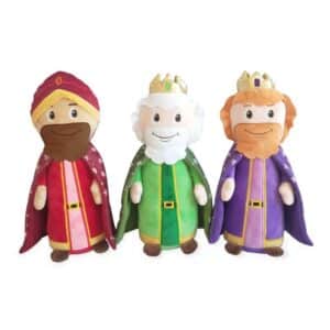 Peluche 20cm reyes magos surtidos