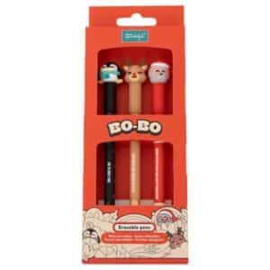 Set de 3 bolis borrables Bo-Bo Papa Noel, pinguino y reno