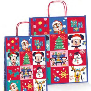 Bolsa papel disney navidad 26x12x34,5 cm