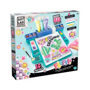 Estudio de Acuarelas 3D Fluffy Paint – Kit artístico con pintura 3D y acuarelas – Fiestas Guirca – Crea ilustraciones con volumen desde 6 años