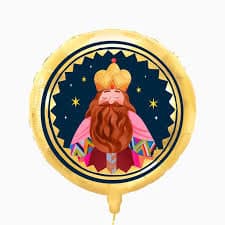 Globo foil redondo Gaspar Ø43 cm apto helio