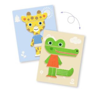 Magnéticos InZeBox Mix Animals – Juego magnético creativo para combinar animales – Djeco – Estimula imaginación desde 3 años