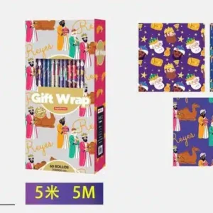 Rollo papel de regalo Reyes Magos 70x500