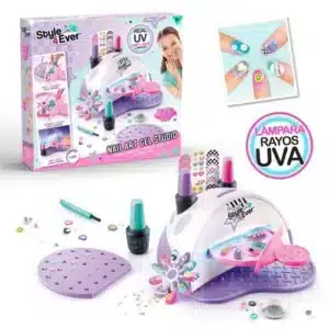 Style4Ever Estudio de Uñas de Gel – Set creativo de manicura con luz UV – Canal Toys – Manualidades y estética para niñas desde 8 años