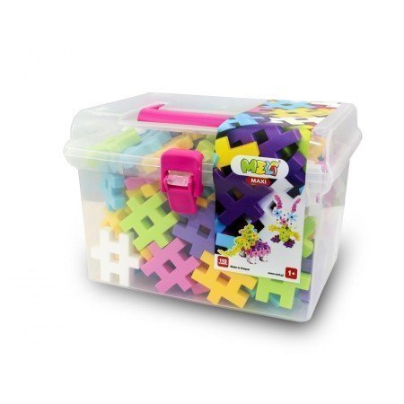 Meli Maxi Pink Travel Box – Juego de construcción grande – 110 piezas – Creatividad y juego libre desde 1 año Meli Maxi Pink Travel Box – Juego de construcción grande – 110 piezas – Creatividad y juego libre desde 1 año